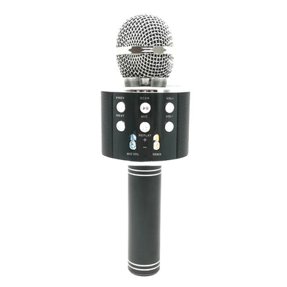 WS-858 Metal High Sound Quality Handheld KTV Karaoke Recording Bluetooth Wireless Microphone, for Notebook, PC, Speaker, Headphone, iPad, iPhone, Galaxy, Huawei, Xiaomi, LG, HTC and Other Smart Phones(Black) - Consumer Electronics by buy2fix | Online Shopping UK | buy2fix