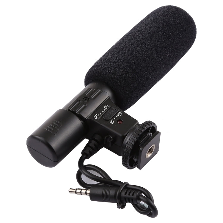 MIC-02 30-18000Hz Rate Sound Clear Stereo Microphone for Smartphone, Cable Length: 28cm - Consumer Electronics by buy2fix | Online Shopping UK | buy2fix