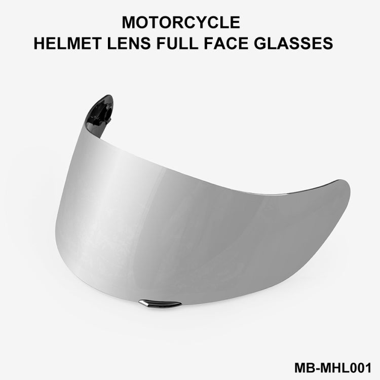 MB-MHL001 Motorcycle Helmet Shield Glasses Helmet Lens Full Face Visor Helmet Visor for AGV K3-SV K5(Silver) - Helmets by buy2fix | Online Shopping UK | buy2fix