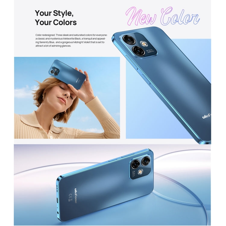 [HK Warehouse] Ulefone Note 16 Pro, 4GB+128GB, Dual Back Cameras, Face ID & Side Fingerprint Identification, 4400mAh Battery, 6.52 inch Android 13 Unisoc T606 Octa Core up to 1.6GHz, Network: 4G, Dual SIM, OTG (Blue) - Ulefone by Ulefone | Online Shopping UK | buy2fix