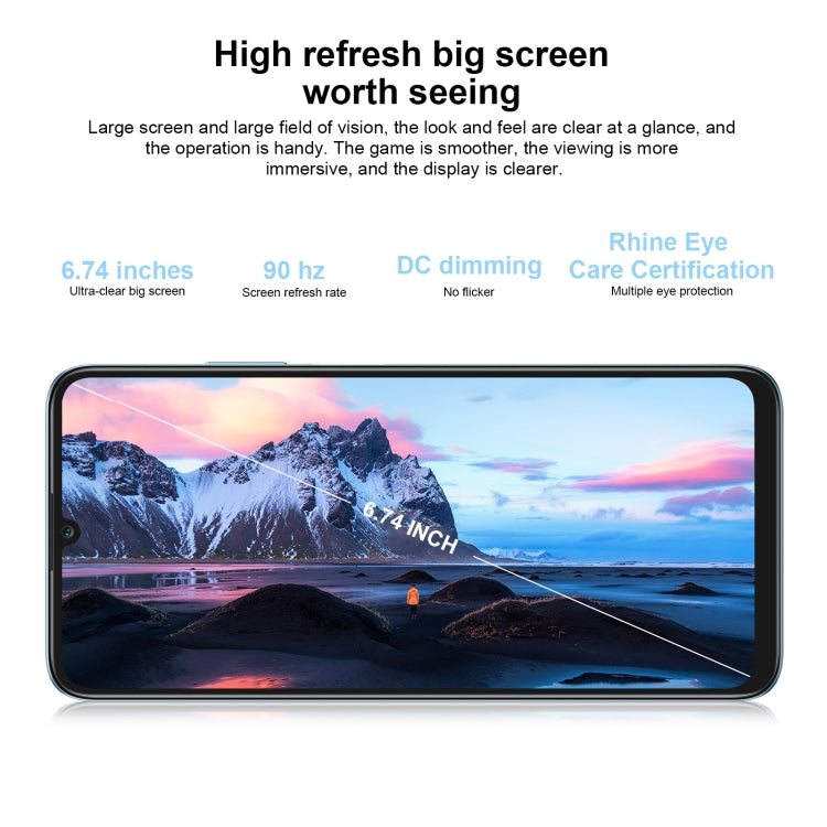 Honor Play7T RKY-AN10, 50MP Camera, 8GB+128GB, China Version, Dual Back Cameras, Side Fingerprint Identification, 6000mAh Battery, 6.74inch Magic UI 6.1 / Android 12  Dimensity 6020 Octa Core, Network: 5G, OTG, Not Support Google Play (Blue) - Honor by Huawei | Online Shopping UK | buy2fix