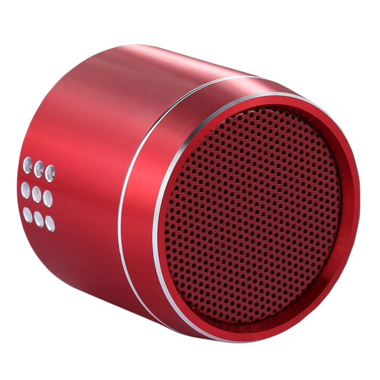 PTH-02 Portable True Wireless Stereo Mini Bluetooth Speaker with LED Indicator & Sling(Red) - Mini Speaker by buy2fix | Online Shopping UK | buy2fix