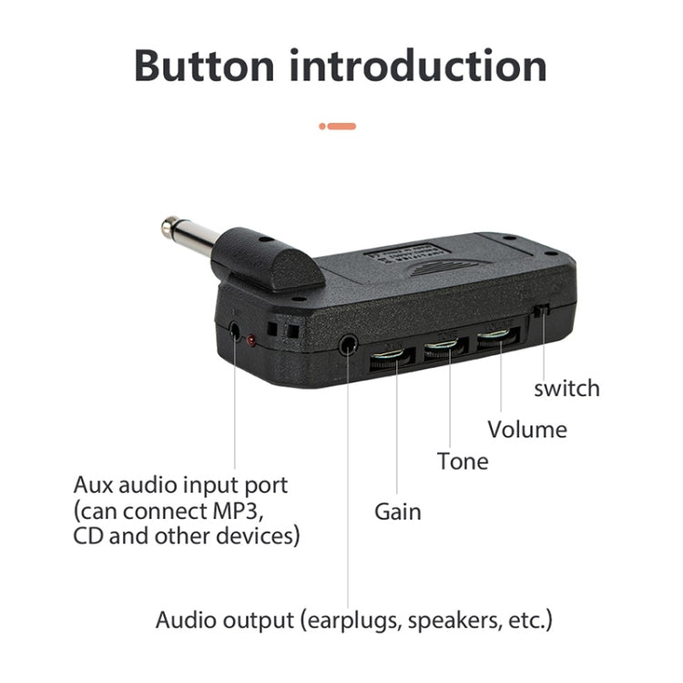 JOYO JA-03 UK Mashall Speaker Simulation Mini Portable Electric Guitar Effector - Guitar Tuner Accessories by JOYO | Online Shopping UK | buy2fix