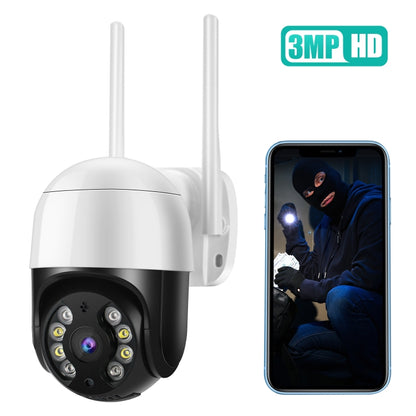 QX29 3.0MP HD WiFi IP Camera, Support Night Vision & Motion Detection & Two Way Audio & TF Card, US Plug - Security by buy2fix | Online Shopping UK | buy2fix