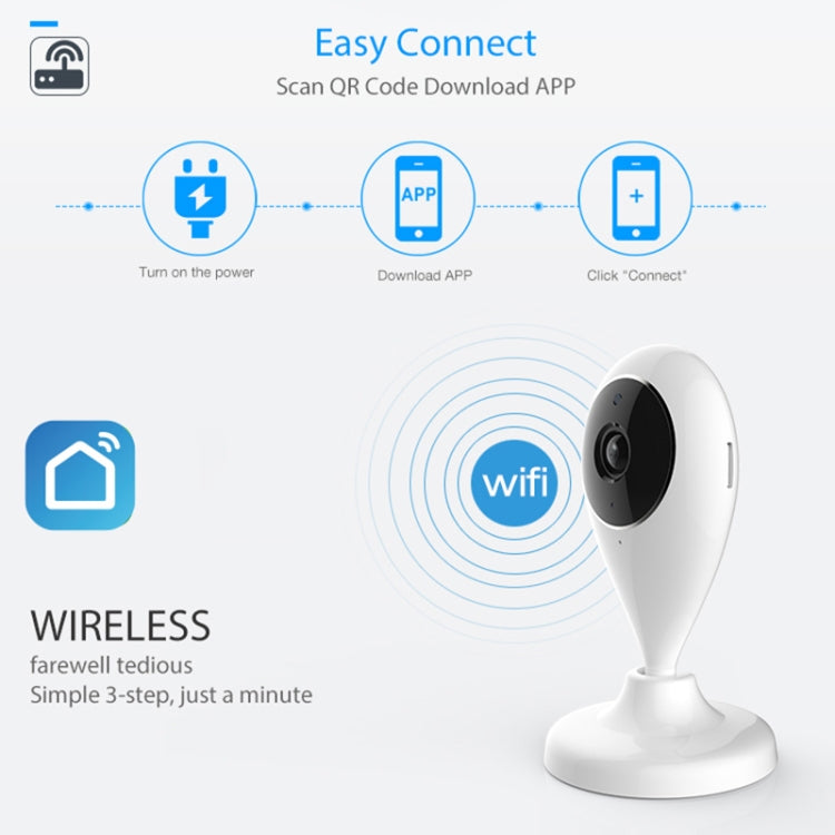 NEO NIP-55AI Indoor WiFi IP Camera, with IR Night Vision & Multi-angle Monitor & Mobile Phone Remote Control - Security by buy2fix | Online Shopping UK | buy2fix