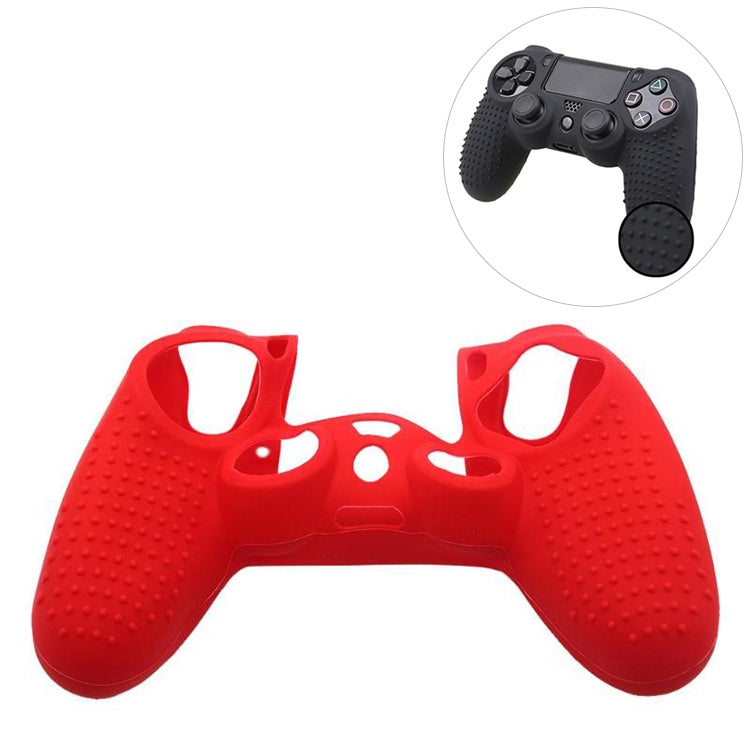 Non-slip Silicone Protective Case for Sony PS4(Red) - Cases by buy2fix | Online Shopping UK | buy2fix