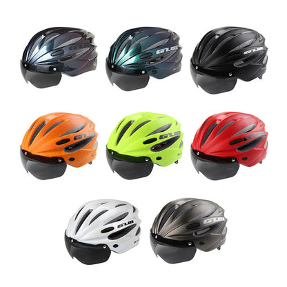 GUB K80 Plus Bike Helmet With Visor And Goggles(Gradient Purple) - Protective Helmet & Masks by GUB | Online Shopping UK | buy2fix
