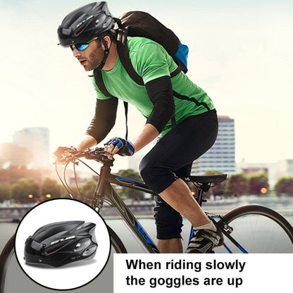 GUB K80 Plus Bike Helmet With Visor And Goggles(Black) - Protective Helmet & Masks by GUB | Online Shopping UK | buy2fix