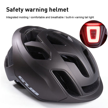 GUB SV10 PC + EPS Breathable Bike Helmet Cycling Helmet With Taillights (Titanium Color) - Protective Helmet & Masks by GUB | Online Shopping UK | buy2fix