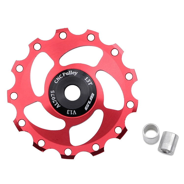 GUB V13 13T Bicycle Rear Derailleur Jockey Wheel (Black Red) - Guide wheels by GUB | Online Shopping UK | buy2fix