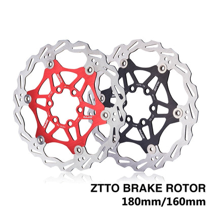 ZTTO Mountain Bike Disc Brake Disc Six Nail 160mm (Black) - Outdoor & Sports by ZTTO | Online Shopping UK | buy2fix