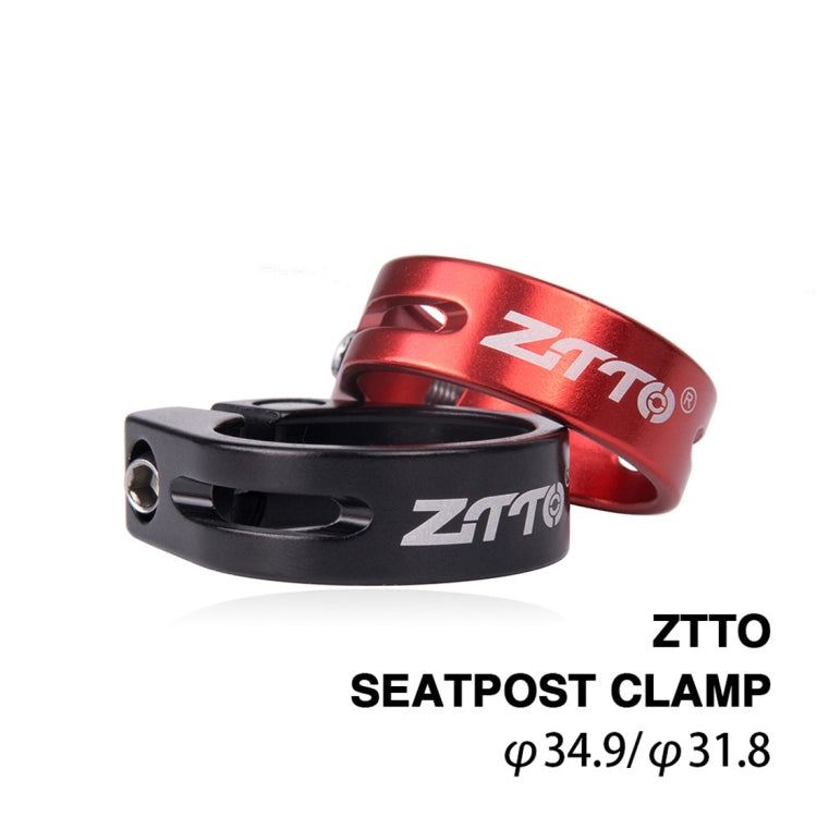 ZTTO MTB Road Bike Seatpost Clamp Aluminium Alloy Bicycle Parts,Diameter: 34.9mm(Red) - Outdoor & Sports by ZTTO | Online Shopping UK | buy2fix