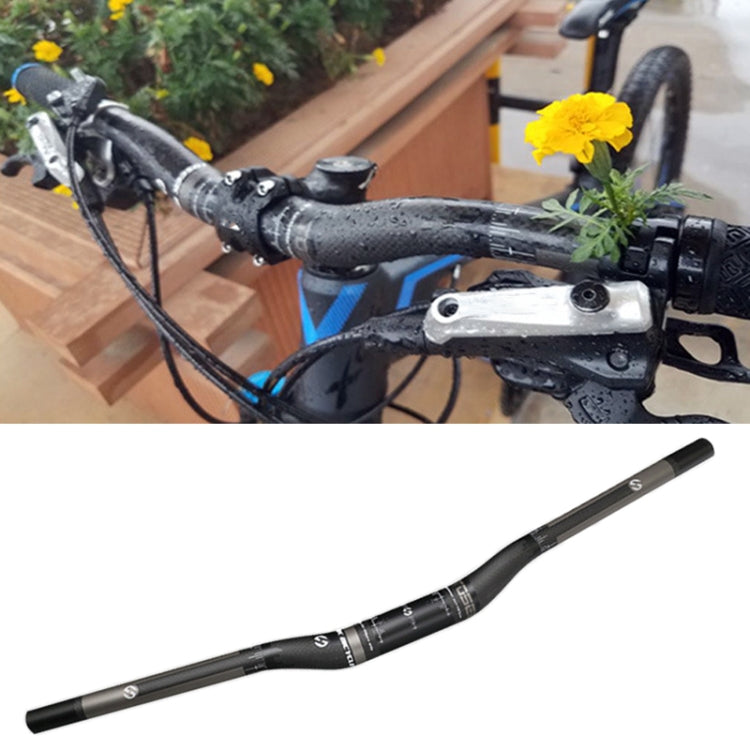 TOSEEK Full Carbon Fiber Road Bike Bent Handlebar, Size: 620mm (Matte) - Outdoor & Sports by TOSEEK | Online Shopping UK | buy2fix