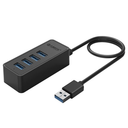 ORICO W5P-U3-100 4-Port USB 3.0 Desktop HUB with 100cm Micro USB Cable Power Supply(Black) - USB 3.0 HUB by ORICO | Online Shopping UK | buy2fix