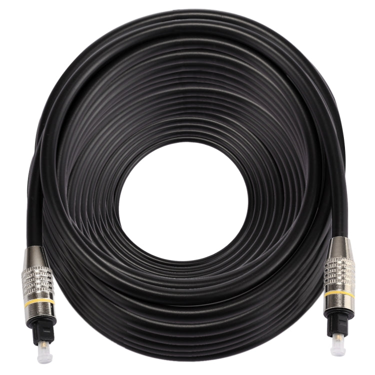 30m OD6.0mm Nickel Plated Metal Head Toslink Male to Male Digital Optical Audio Cable - Audio Optical Cables by buy2fix | Online Shopping UK | buy2fix