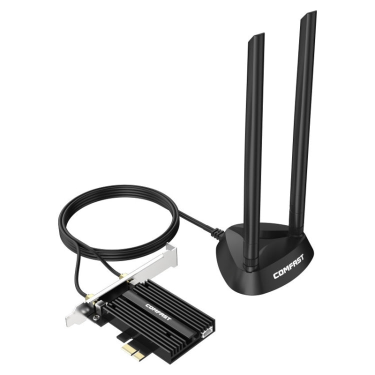 COMFAST CF-AX180 PLUS 1800Mbps PCI-E Bluetooth 5.2 Dual Frequency Gaming WiFi 6 Wireless Network Card with Heat Sink - USB Network Adapter by COMFAST | Online Shopping UK | buy2fix