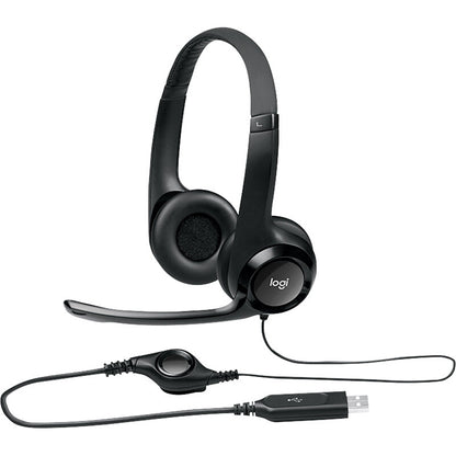 Logitech H390 USB Wired Headset Stereo Headphones with Noise-Cancelling Microphone - Multimedia Headset by Logitech | Online Shopping UK | buy2fix