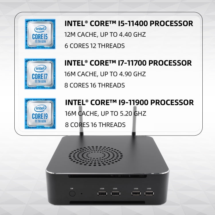 HYSTOU M7 Windows 7/8/10 / Linux System Mini PC, Intel Core G6400 Dual Core 4 Threads up to 4.0GHz, 32GB RAM+1TB SSD, AU Plug - Windows Mini PCs by HYSTOU | Online Shopping UK | buy2fix