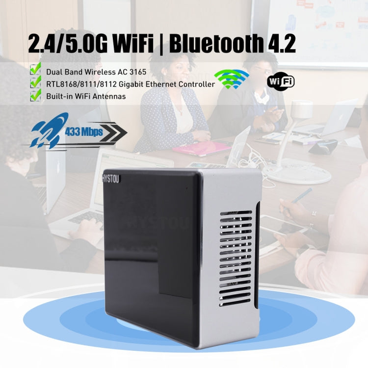 HYSTOU M5 Windows 7/8/10 / WES7/10/Linux System Mini PC, Intel Core i7-1165G7 Quad Core 8 Threads up to 4.7GHz, 32GB RAM+1TB SSD, EU Plug - Windows Mini PCs by HYSTOU | Online Shopping UK | buy2fix