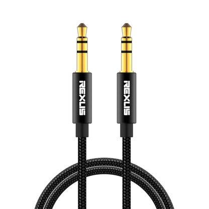 REXLIS 3629 3.5mm Male to Male Car Stereo Gold-plated Jack AUX Audio Cable for 3.5mm AUX Standard Digital Devices, Length: 1.8m - Aux Cable by REXLIS | Online Shopping UK | buy2fix