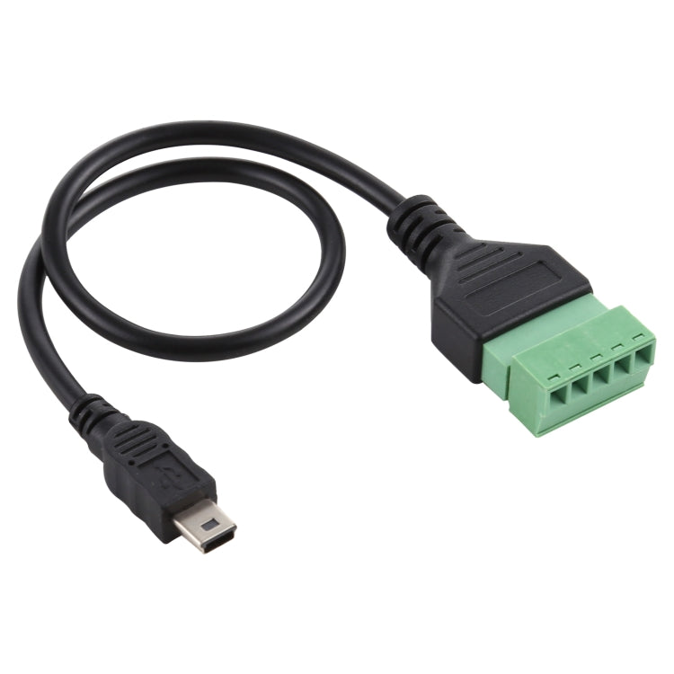 Mini 5 Pin Male to 5 Pin Pluggable Terminals Solder-free USB Connector Solderless Connection Adapter Cable, Length: 30cm -  by buy2fix | Online Shopping UK | buy2fix