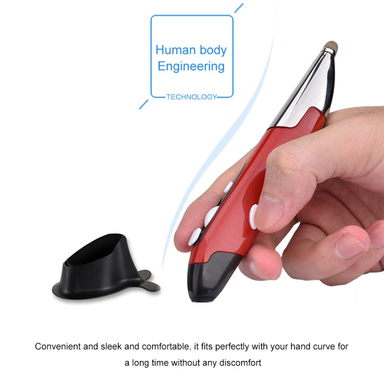 PR-06 4-keys Smart Wireless Optical Mouse with Stylus Pen Function (Red) - Computer & Networking by buy2fix | Online Shopping UK | buy2fix