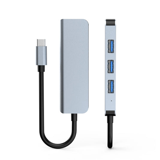 BYL-2013T 4 in 1 USB-C / Type-C to USB 3.0 x 1 + USB 2.0 x 3 HUB Adapter - Computer & Networking by buy2fix | Online Shopping UK | buy2fix