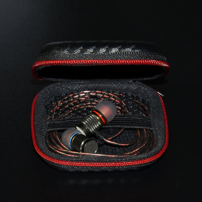 KZ Data Wire Charger Earphone Portable Carbon Fibre Texture Receiving Case(Black) - Other Case by KZ | Online Shopping UK | buy2fix