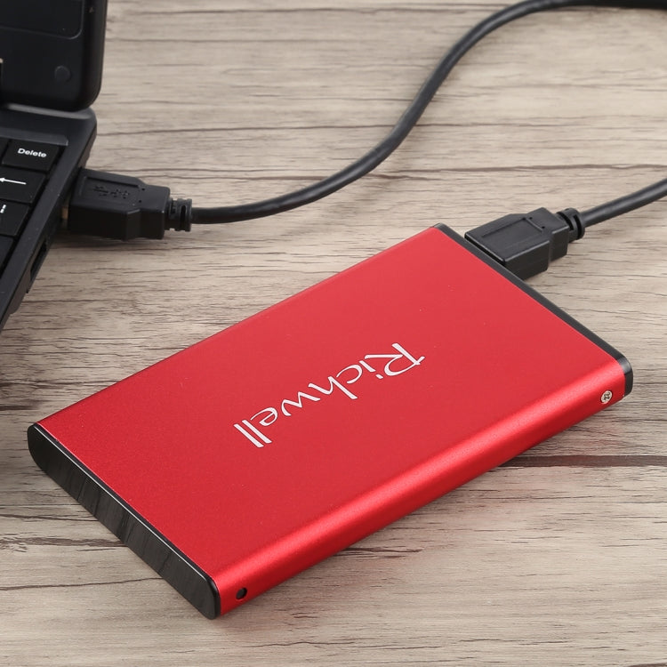 Richwell SATA R2-SATA-2TB 2TB 2.5 inch USB3.0 Super Speed Interface Mobile Hard Disk Drive(Red) - External Hard Drives by Richwell | Online Shopping UK | buy2fix