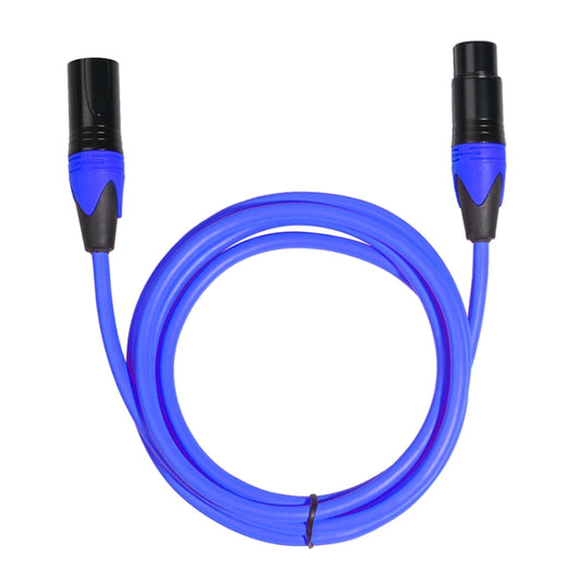 XRL Male to Female Microphone Mixer Audio Cable, Length: 5m (Blue) - Consumer Electronics by buy2fix | Online Shopping UK | buy2fix