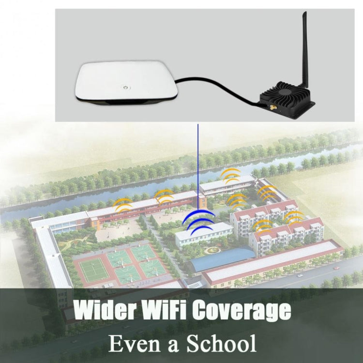 EDUP EP-AB003 8W 2.4GHz WiFi Signal Extender Broadband Amplifier with Antenna for Wireless Router -  by EDUP | Online Shopping UK | buy2fix