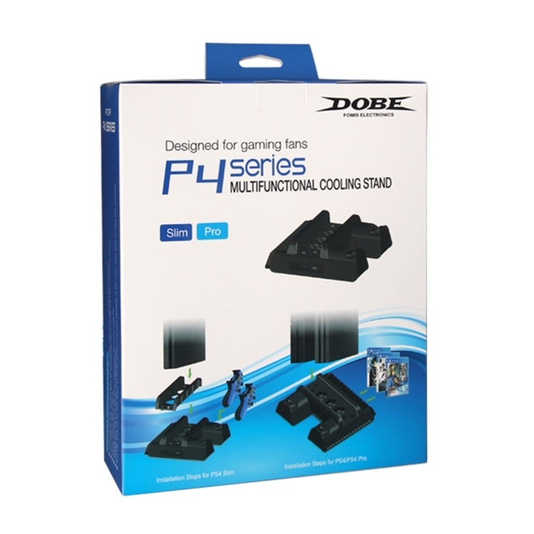 DOBE TP4-882 3 in 1 Game Console Cooling Fan + Game Storage Slots + Game Controller Charging Dock for Sony PS4 / PS4 Pro / PS4 Slim(Black) - Toys & Hobbies by DOBE | Online Shopping UK | buy2fix