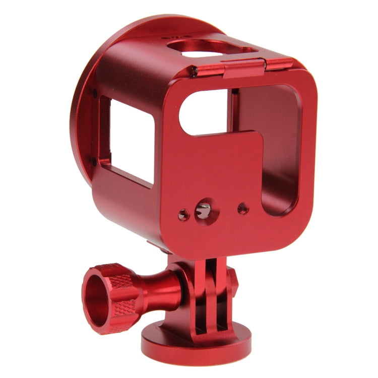 PULUZ Housing Shell CNC Aluminum Alloy Protective Cage Kit with Metal Wrench & Lens Cap & Screw & Tripod Adapter for GoPro HERO5 Session /HERO4 Session /HERO Session(Red) - Metal Cases by PULUZ | Online Shopping UK | buy2fix