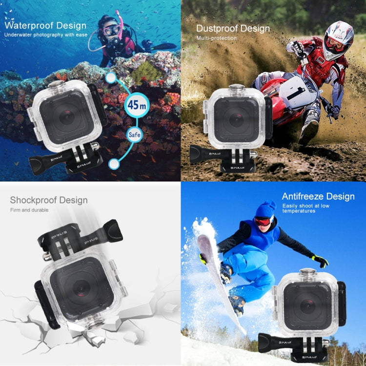 PULUZ 45m Underwater Waterproof Housing Diving Protective Case for GoPro HERO5 Session /HERO4 Session /HERO Session, with Buckle Basic Mount & Screw - DJI & GoPro Accessories by PULUZ | Online Shopping UK | buy2fix