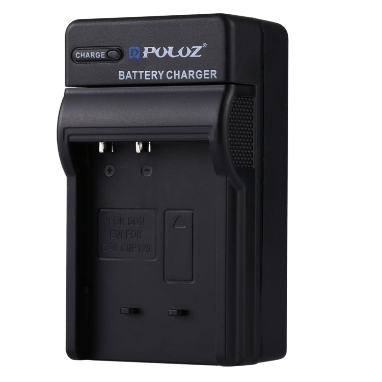 PULUZ EU Plug Battery Charger with Cable for Casio CNP120 Battery - Battery Wall Charger by PULUZ | Online Shopping UK | buy2fix