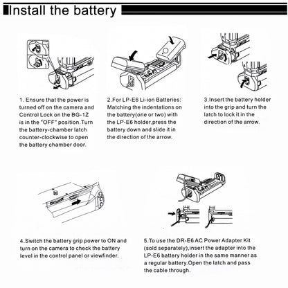 PULUZ Vertical Camera Battery Grip for Canon EOS 6D Mark II - Camera Accessories by PULUZ | Online Shopping UK | buy2fix