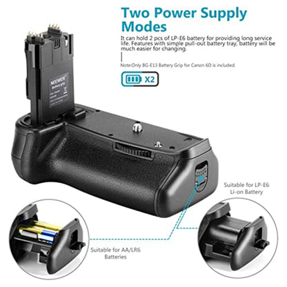 PULUZ Vertical Camera Battery Grip for Canon EOS 6D Mark II - Battery Grip by PULUZ | Online Shopping UK | buy2fix