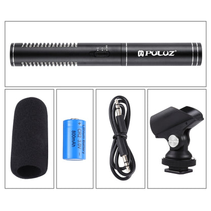 PULUZ Professional Interview Condenser Video Shotgun Microphone with 3.5mm Audio Cable for DSLR & DV Camcorder - Consumer Electronics by PULUZ | Online Shopping UK | buy2fix