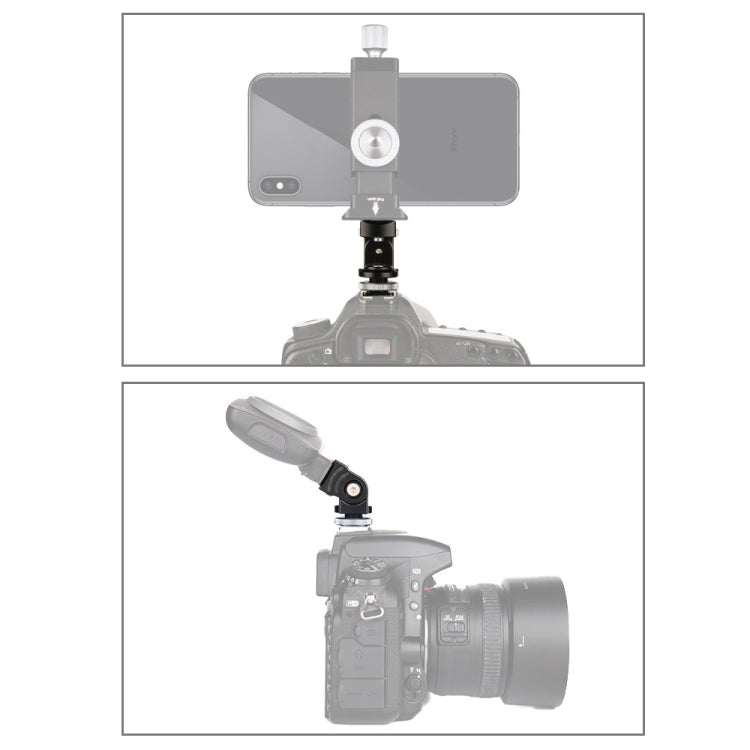 PULUZ Panorama Damping Two-dimensional Hot Shoe Head Multi-function Bracket - Camera Accessories by PULUZ | Online Shopping UK | buy2fix