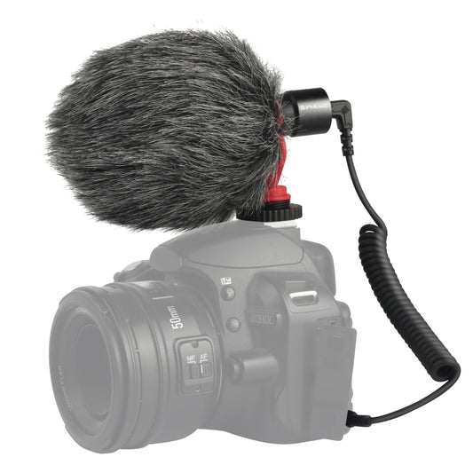 PULUZ Professional Interview Condenser Video Shotgun Microphone with 3.5mm Audio Cable for DSLR & DV Camcorder - Camera Microphone by PULUZ | Online Shopping UK | buy2fix