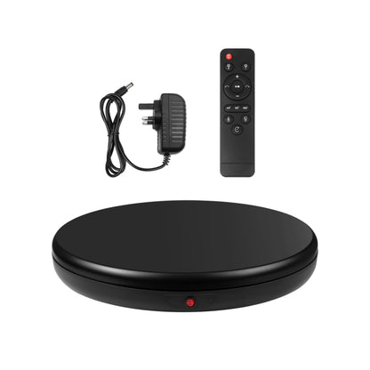 PULUZ 45cm Remote Control Adjusting Speed Rotating Turntable Display Stand, Black, Load 100kg(UK Plug) - Camera Accessories by PULUZ | Online Shopping UK | buy2fix