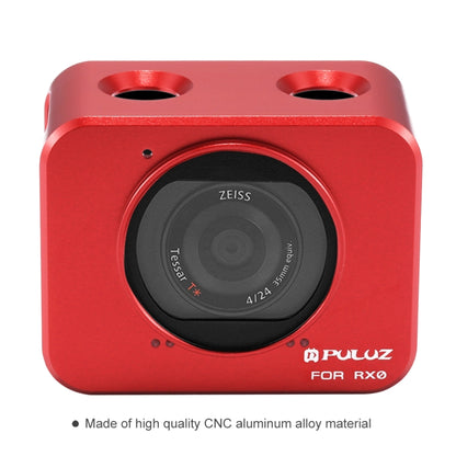 PULUZ for Sony RX0 Aluminum Alloy Protective Cage + 37mm UV Filter Lens + Lens Sunshade with Screws and Screwdrivers(Red) - DJI & GoPro Accessories by PULUZ | Online Shopping UK | buy2fix