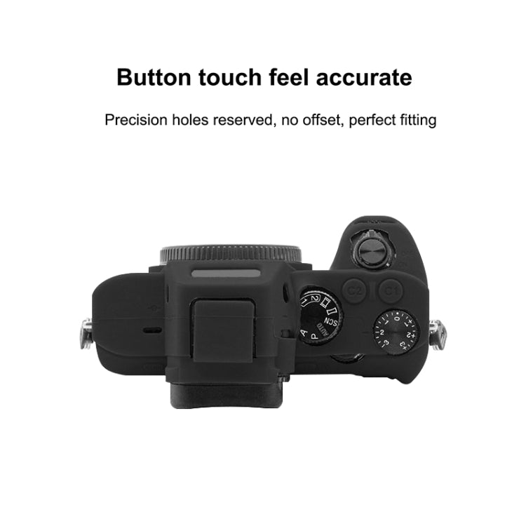 PULUZ Soft Silicone Protective Case for Sony ILCE-7MII / 7SMII / 7RMII(Black) - Camera Accessories by PULUZ | Online Shopping UK | buy2fix