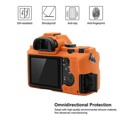 PULUZ Soft Silicone Protective Case for Sony ILCE-7MII / 7SMII / 7RMII(Orange) - Camera Accessories by PULUZ | Online Shopping UK | buy2fix