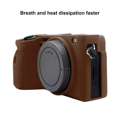 PULUZ Soft Silicone Protective Case for Sony A6600 / ILCE-6600 (Coffee) - Camera Accessories by buy2fix | Online Shopping UK | buy2fix