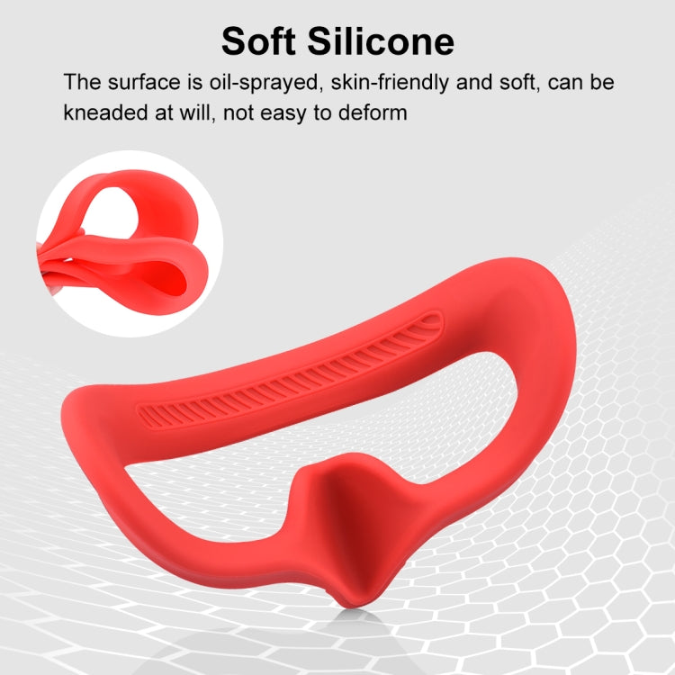 For DJI Avata Goggles 2 PULUZ Flying Eye Mask Silicone Protective Case(Red) - Cases & Bags by PULUZ | Online Shopping UK | buy2fix