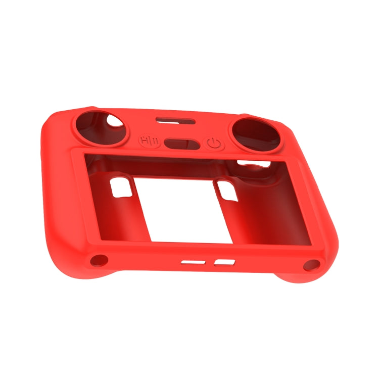 For DJI Mini 4 Pro / Air 3 Remote Control / DJI RC 2 with Screen PULUZ Silicone Protective Case (Red) - Carry Cases & Bags by PULUZ | Online Shopping UK | buy2fix