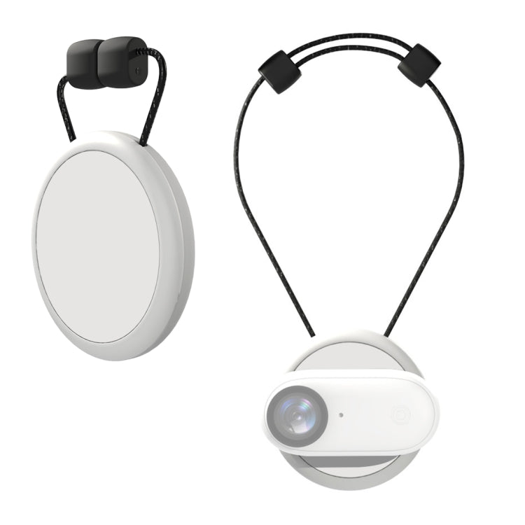 For Insta360 GO 3 / GO 3S PULUZ Magnetic Pendant Holder Quick Release Neck Strap (White) - Mount & Holder by PULUZ | Online Shopping UK | buy2fix