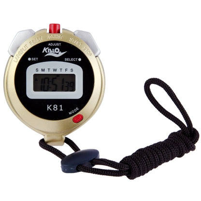 KISLO K81 Stopwatch Professional Chronograph Handheld Digital LCD Sports Counter Timer with Strap - Outdoor & Sports by buy2fix | Online Shopping UK | buy2fix