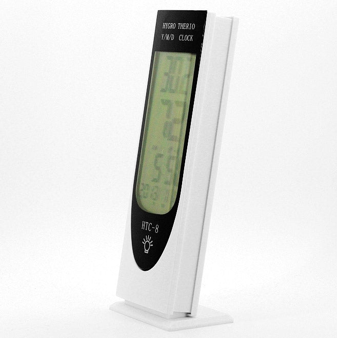 HTC-8 Luminous LCD Digital LED Night Light Thermometer Backlight Hygrometer Humidity Meter, with Alarm / Date / Clock / Calendar - Consumer Electronics by buy2fix | Online Shopping UK | buy2fix